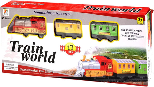 Train world 17 piece electric toy