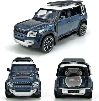 Defender Diecast Model Toy Car with Light speed king super pullback function with realistic engine sound toy car