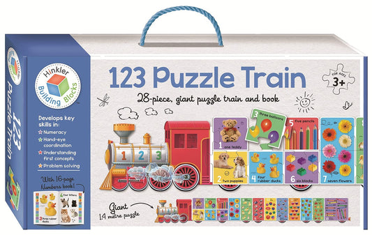 Building Blocks 1 2 3 Puzzle Train