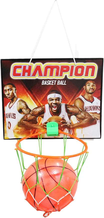 Wall Hanging Basket Ball for Kids Indoor Outdoor Playing Basketball for Young Sportsman to Learn The Game of Basketball