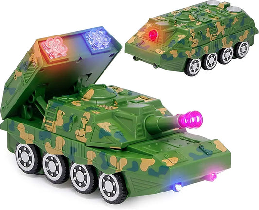 Mini Toy Stunt Electric Car Combat Tank Military Armor Transport Equipment vehicles toy for kids