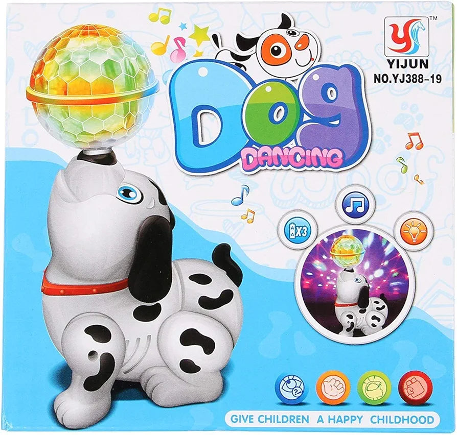 Dancing Dog Toy with Music Flashing Lights 360 Degree Rotating Puppy Walking Singing Dancing Dog Toy for Kids Boys Girls