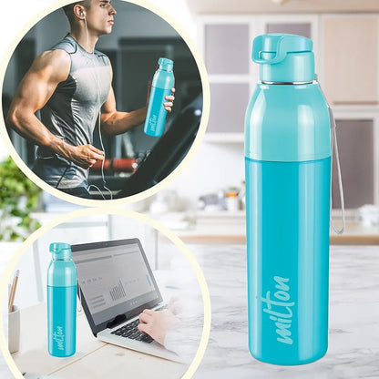 Milton Water Bottle Steel Convey 900 PU Insulated, Inner Stainless Steel Hot & Cold Bottle, 630 ml, Leak Proof, BPA Free, Ideal for Home, Office, Gym, Travelling Water Bottle