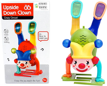 Joys of Life Musical Upside Down Funky Clown Toy for Kids Crazy Circus Toy