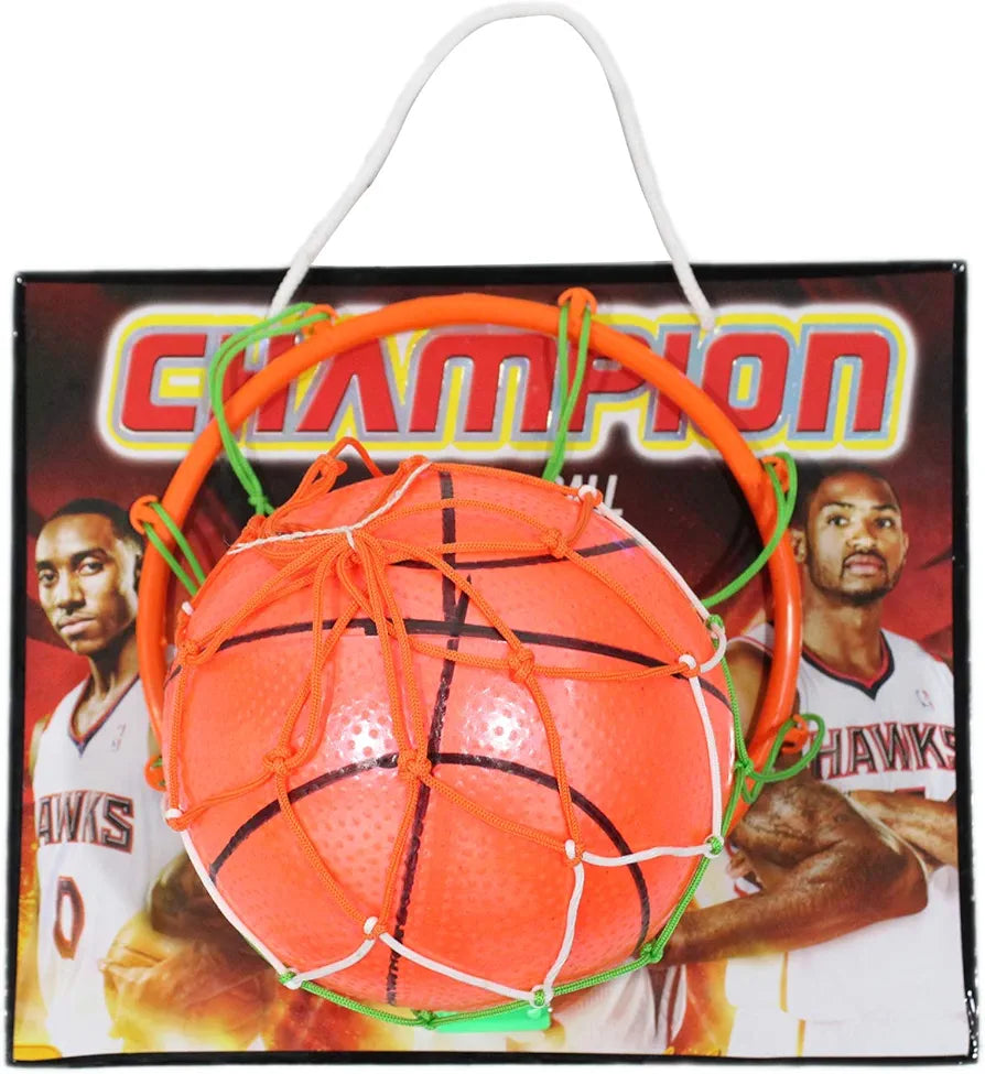 Wall Hanging Basket Ball for Kids Indoor Outdoor Playing Basketball for Young Sportsman to Learn The Game of Basketball