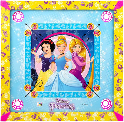 Disney Princess Carrom Board with Carrom Coins with ludo small size board for kids to make their fun time more joyful