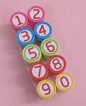 Number Stamp for Kids 10 Pcs Number Stamper for Kids Toddler Learning Toys 0 to 10 Number Stamp Birthday Return Gift for Kids Art & Craft for School