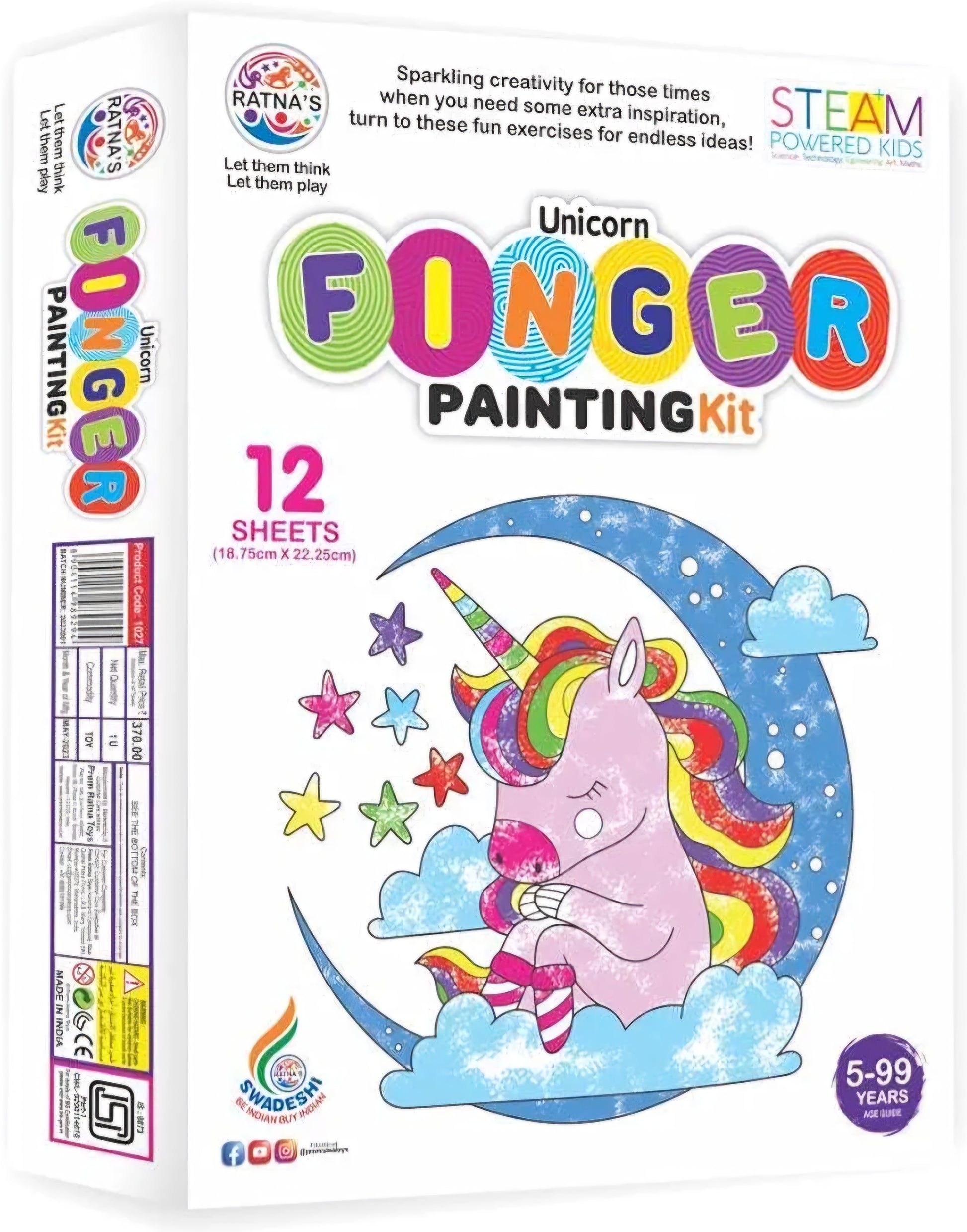 Sparkling creativity for those times when you need some extra inspiration turn to these fun exercises for endless ideas Non Toxic Colours Unicorn Finger Painting Kit With Plastic Fingers and Printed Sheets for Mess Free for Kids