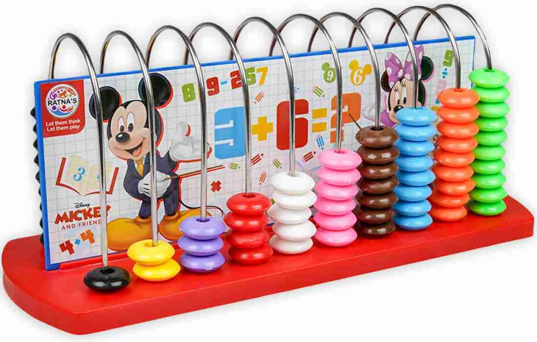 Abacus for Educational Learning to help Kids with Counting Addition and Subtraction with Colorful Beads Tool helps to Gain Strong Early Age Mathematical Concepts for Kids from 3 years