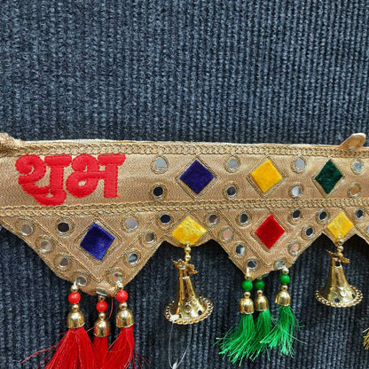 Traditional desigined toran for home on Diwali