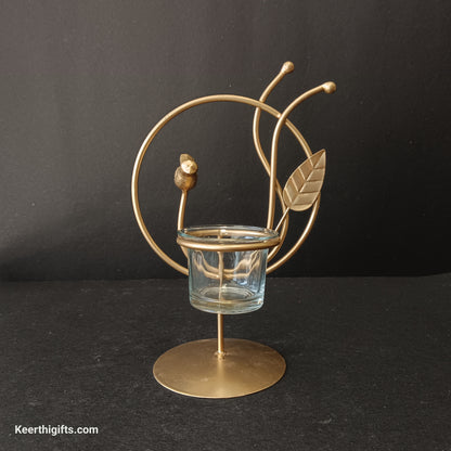 Beautiful bird candle stand