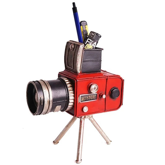 Vintage Decor Metal Craft Retro Antique Cine Projector Model Home Decoration Accessories