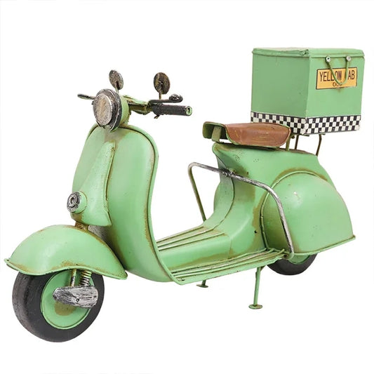 Creative Retro Iron Vintage Metal Crafts Motorcycle Model handmade Scooter Model for Home Pub Coffee Shop Restaurant Decorations