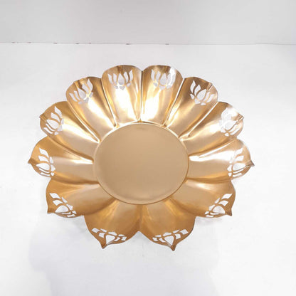 Decorative flower desigined uril bowl for diwali