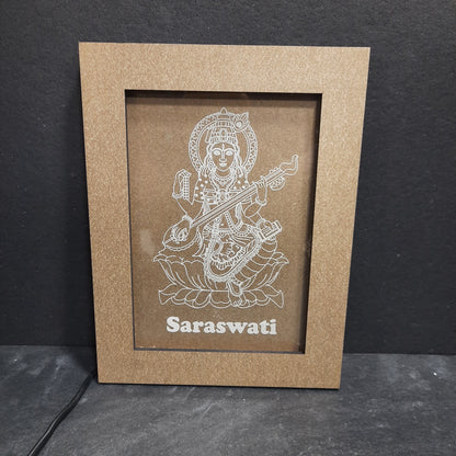 LED GOD FRAME SARASWATHI