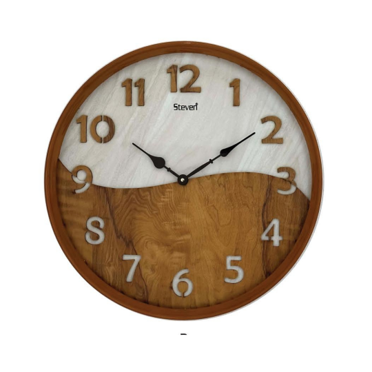 MDF Wooden Fancy Clock Steven Quartz