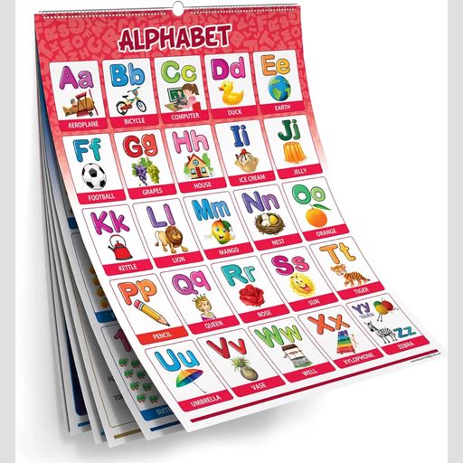 Look and learn big size 20 subjects learning educational calendar for kids