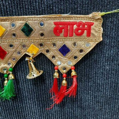 Traditional desigined toran for home on Diwali