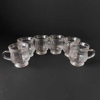 Transparent Glass Tea/Coffee Cup Set of 6