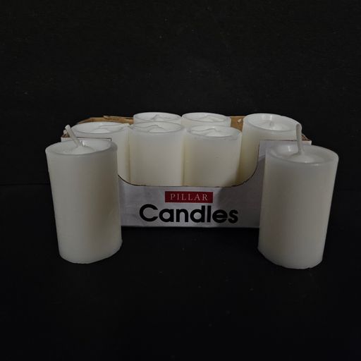 Pure wax t-light Pillar Candles pack of 8 piece set