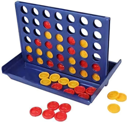 Connect 4 Multi Player Game with Blue Colored Bord Yellow and Red Coins Plot 4 Game