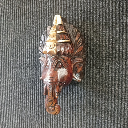 Wooden Ganesh Face Wall Hanging Oxod