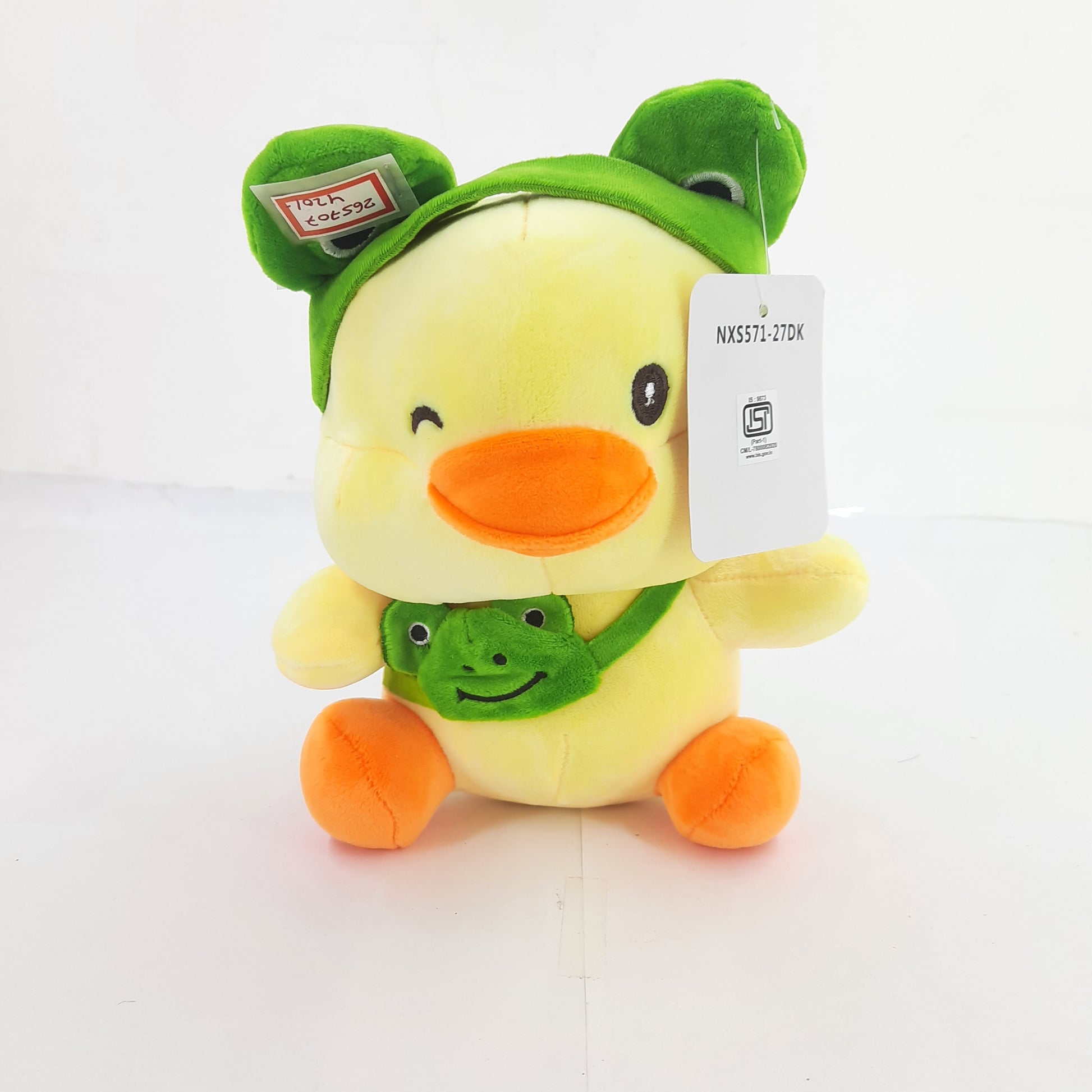 Duck with forg bag soft toy