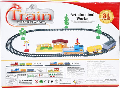 Train Track play Set for Kids Black Train for Ages 3 years above Boys and Girls