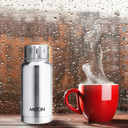 Milton Elfin 160, Double Wall Vacuum Insulated Water Bottle, 160ml Hot & Cold Water Bottle,Stainless Steel, Compact Flask, Durable Body,Leak Proof Easily Water Bottle