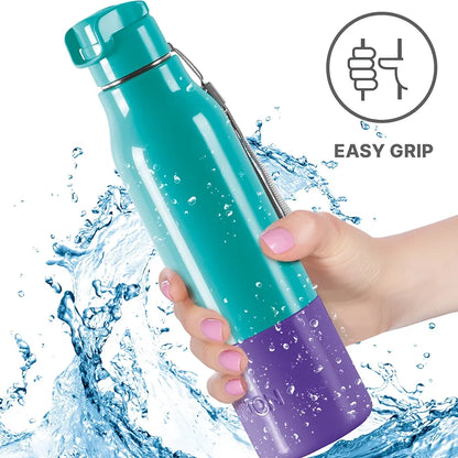 Milton Steel Sprint Insulated Inner Stainless Steel Water Bottle Hot and Cold Easy Grip Leak Proof School, Office,Gym ,Hiking ,Treking ,Travel Bottle