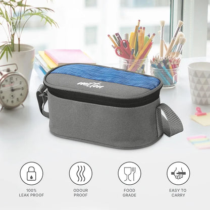 Milton stainless steel softline tiffin box light Weight, odour proof, easy to carry microwave safe food garde tiffin box