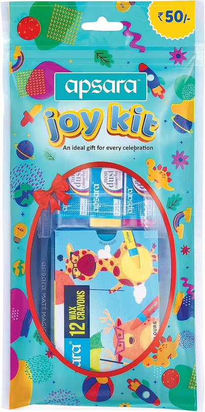 Apsara Joy Kit A Complete Collection of Stationery Kit An ideal option for gifting & personal use All Stationery Kit use for Exam & Daily perpose Ideal Gift Pack Back to School Kit Pack of 1