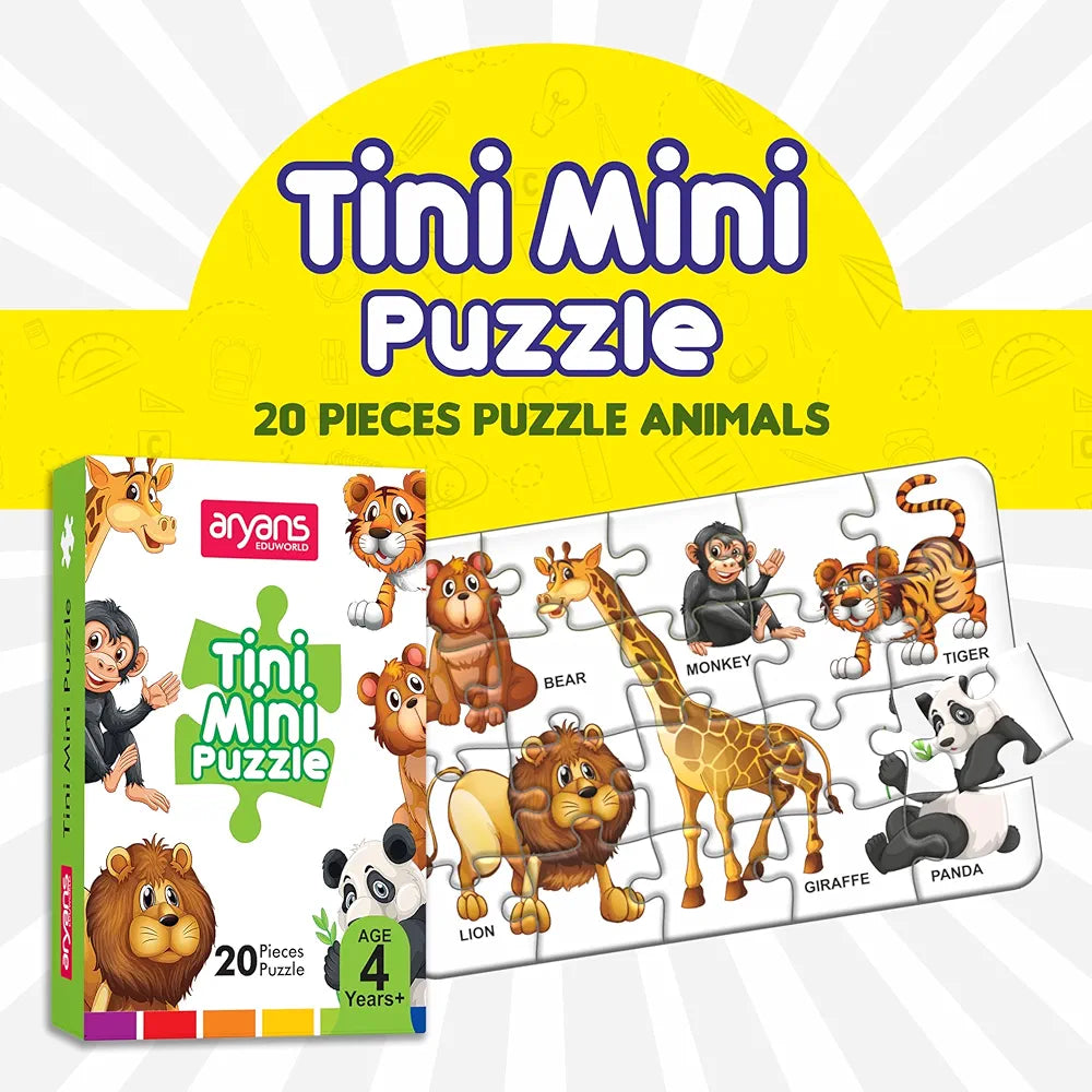 Tini Mini Puzzle,"animals  a 20-piece jigsaw puzzle for children aged 4 and above