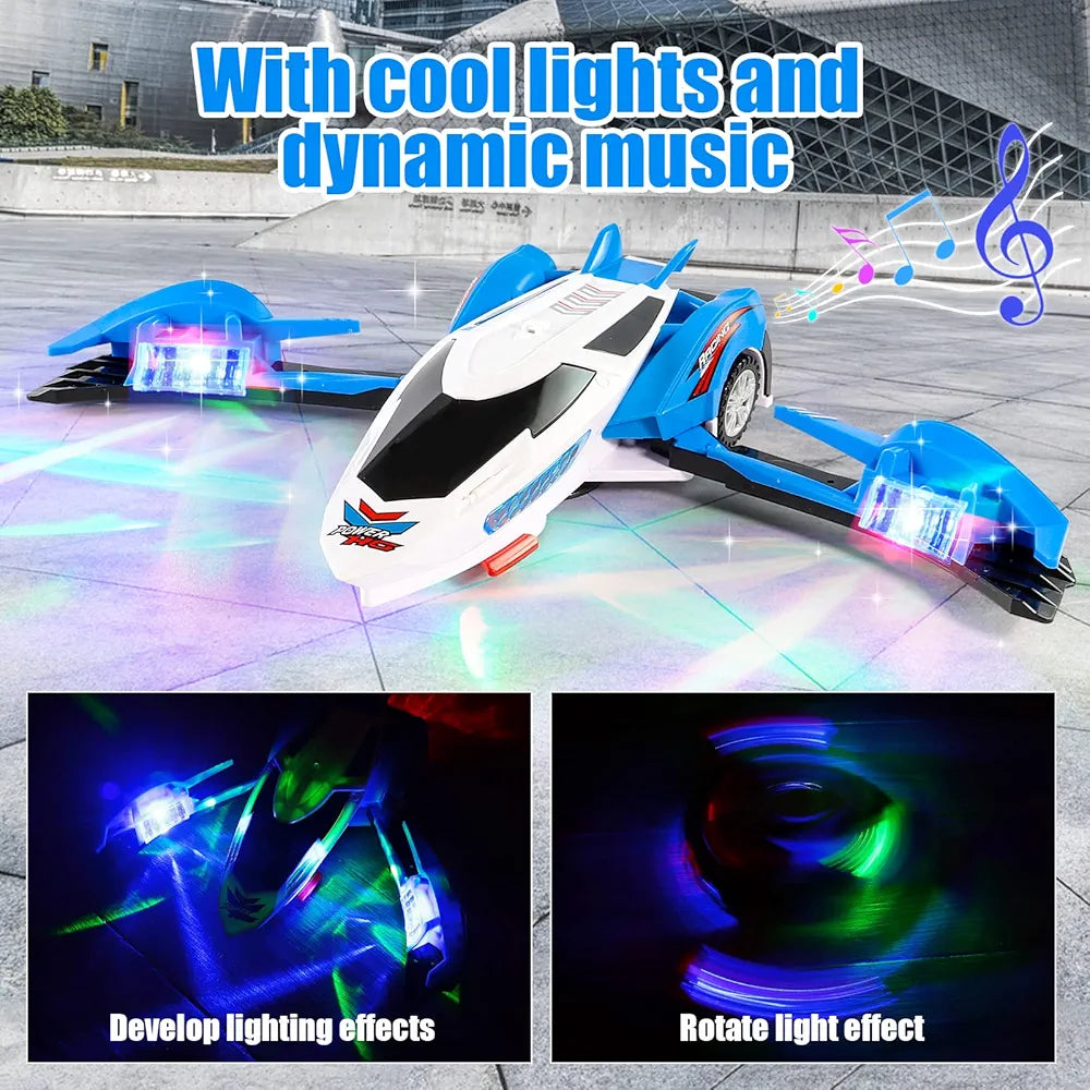 Transforming Toy Car with Light and Sound Race for Boys Girls Age 3 Year above Old