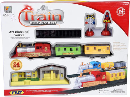 Train Track play Set for Kids Black Train for Ages 3 years above Boys and Girls