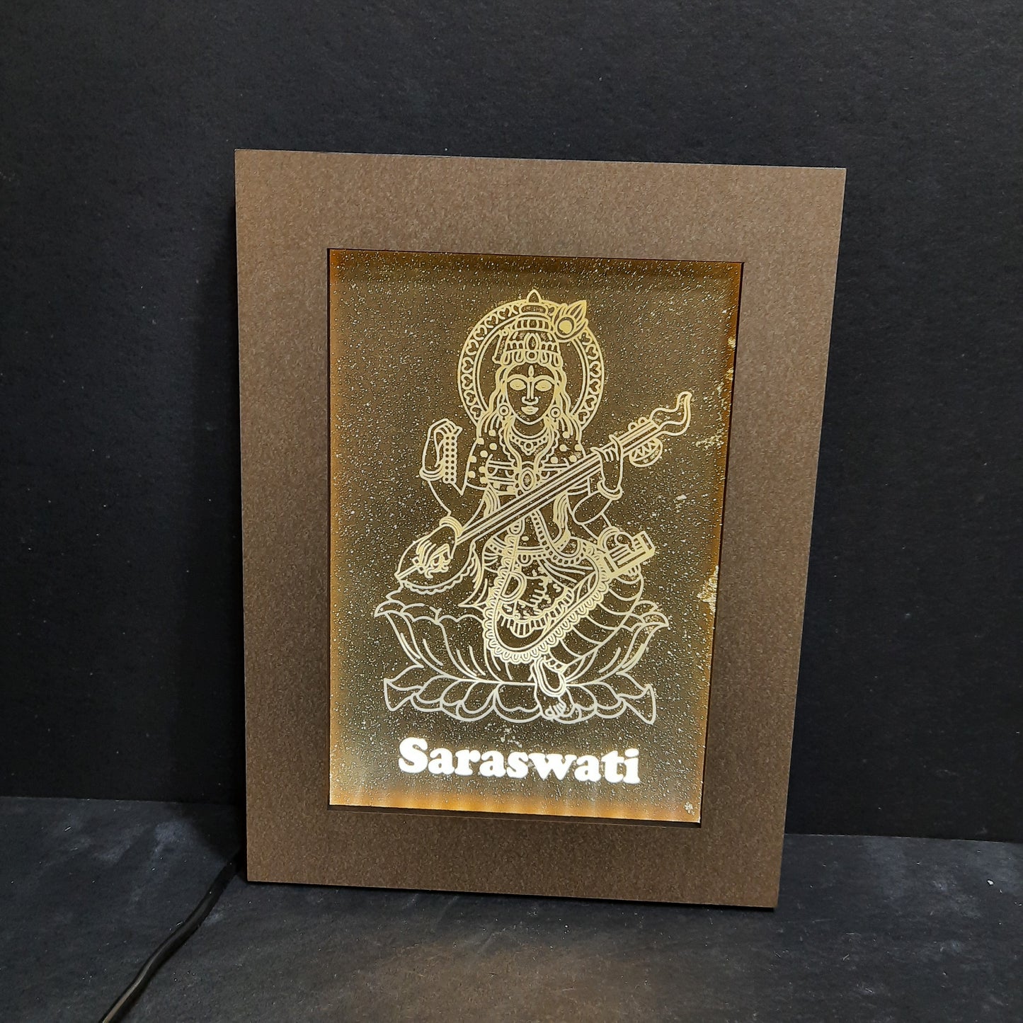 LED GOD FRAME SARASWATHI