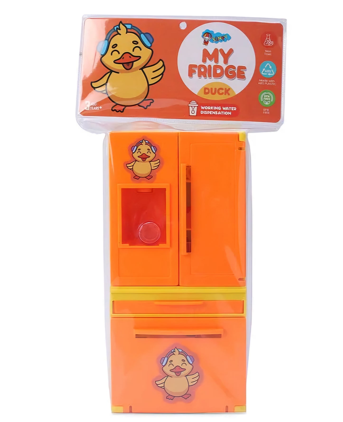 Toy Fridge with Working Water Dispenser 6 colours and Characters