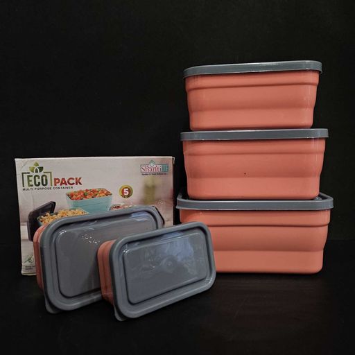 Multi purpose 5piece set containers for food storage