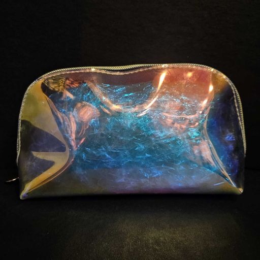 Neon multicolour shiny premium cosmetic bag