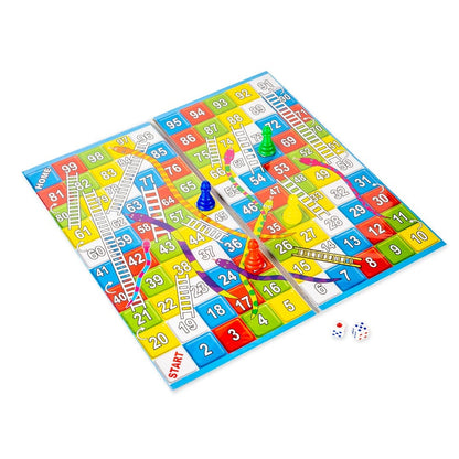 The traditional game of luck and skill Classic Strategy Game Little Snakes and Ladders with Ludo 2 In 1 combo