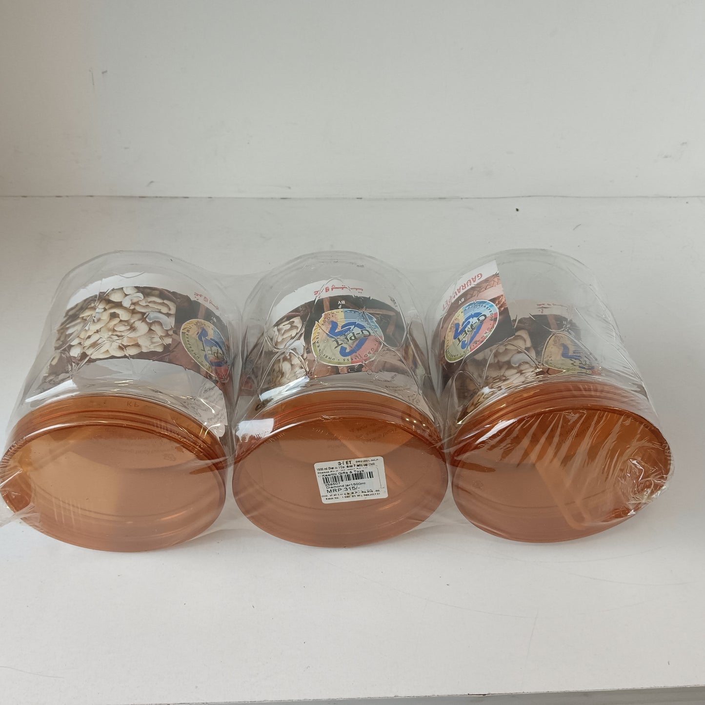 Diamond jar1500ml 3 piece set