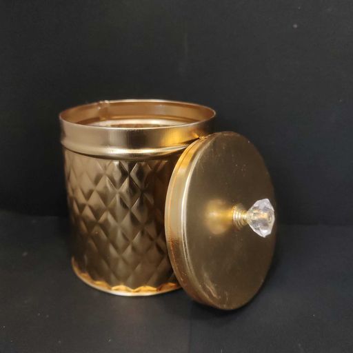 vintage brass coated storage container