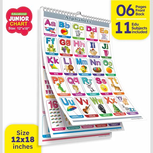 Look and learn big size 11 subjects learning educational calendar for kids