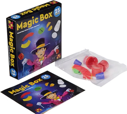 Magic Box 25 Tricks for Kids Magic Tricks Party Game Fun Gag Toy Present Birthday Toy for Boy Girl Multi Color