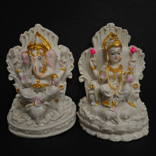 Lord Vinayaka with lakshmi 2 piece set statue idol showpiece Figurine for home Decor