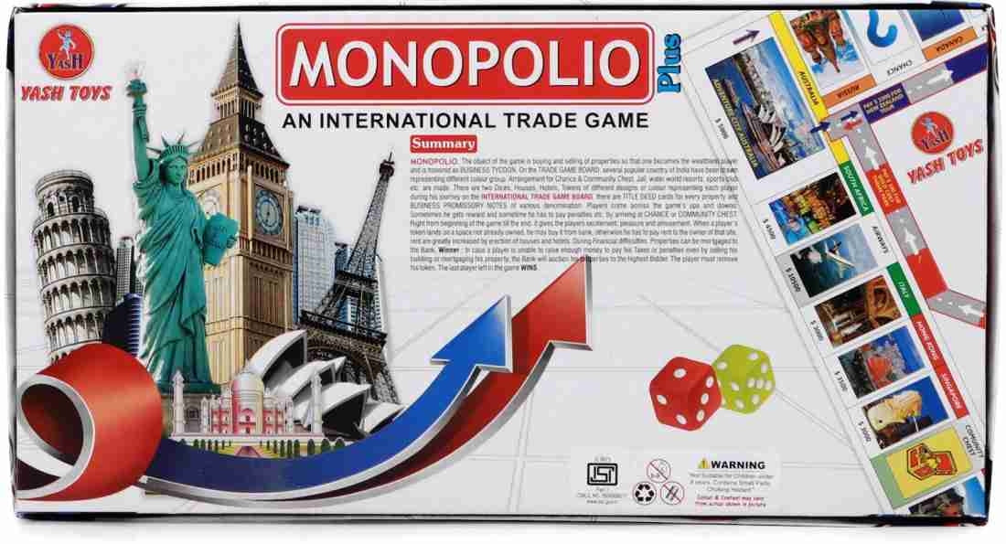 Monopolio puls an international tarde game for ages 5 year above assets board game