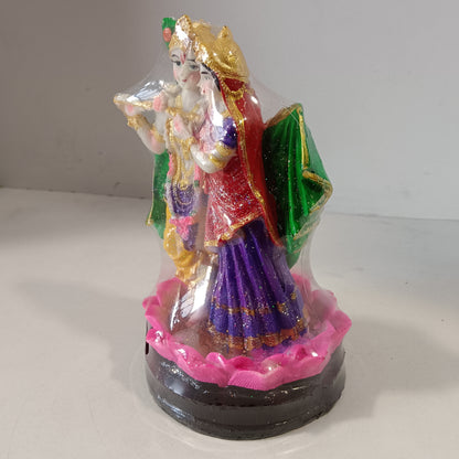 Radha Krishna Lotus idol