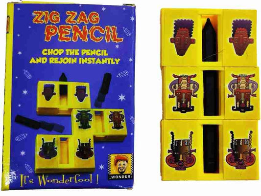 Zig Zag Pencil Magic Trick Toy chop The Pencil and rejoin it Instantly magic trick fun Activity Toy for kids