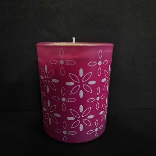 Pure wax Smokeless tlight candle in beautiful desiginer glass tin