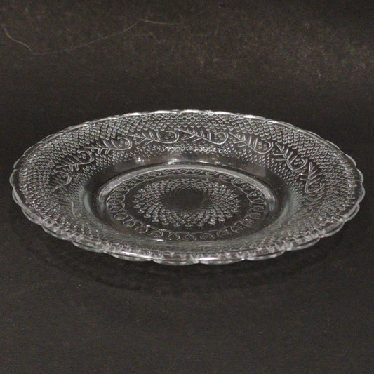 Glass 7 in plate for return gift